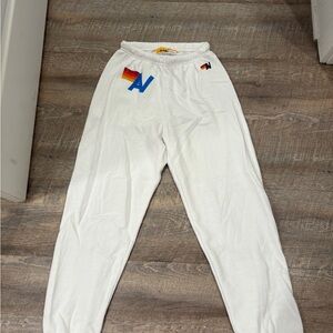 Aviator Nation White Sweatpants